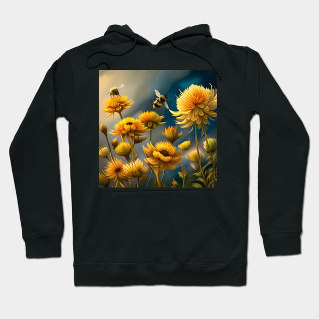 Wild Flowers Growing Hoodie by ArtShare